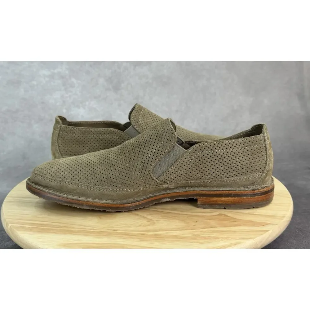 HS Trask Men's Size 10.5M Shoes Brown Suede Slip On Casual Vibram Loafers